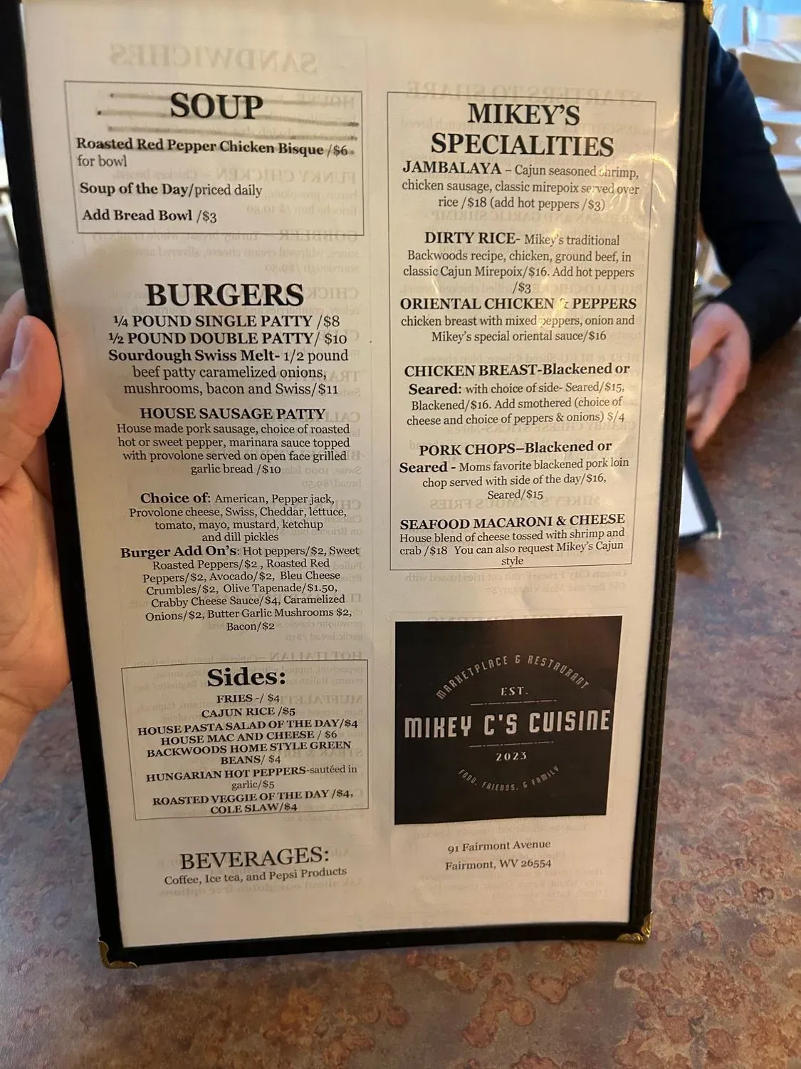 Menu 5