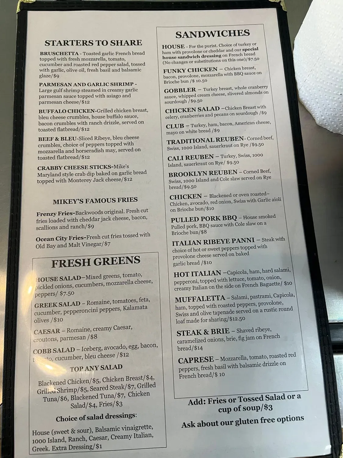 Menu 2