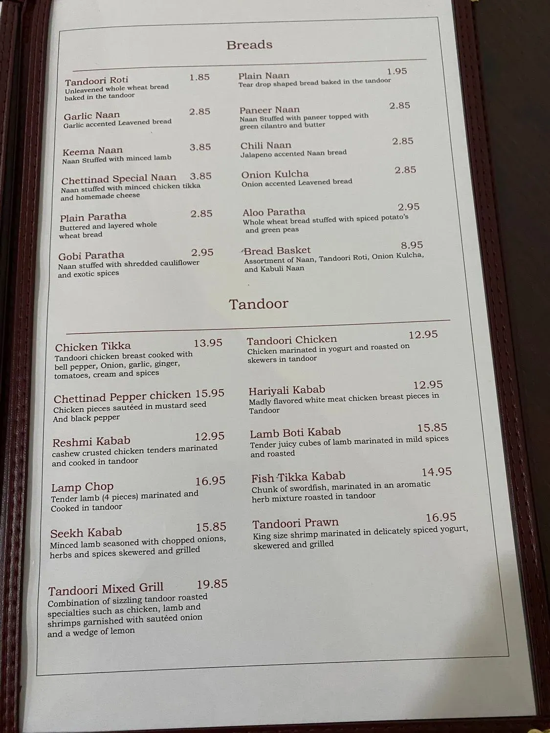 Menu 5