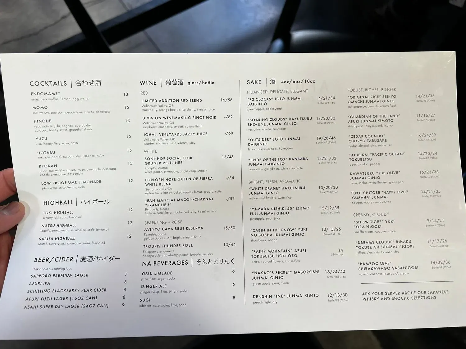 Menu 6