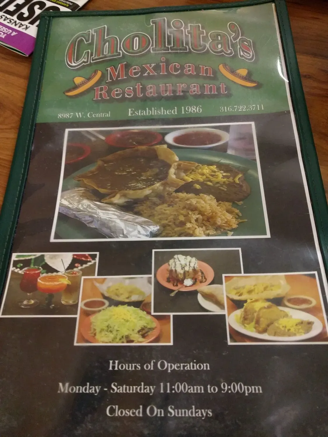 Cholitas Mexican Restaurant Menu - Updated October 2025