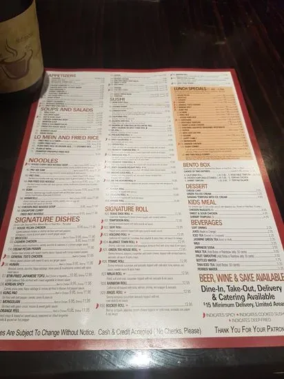 Menu 1