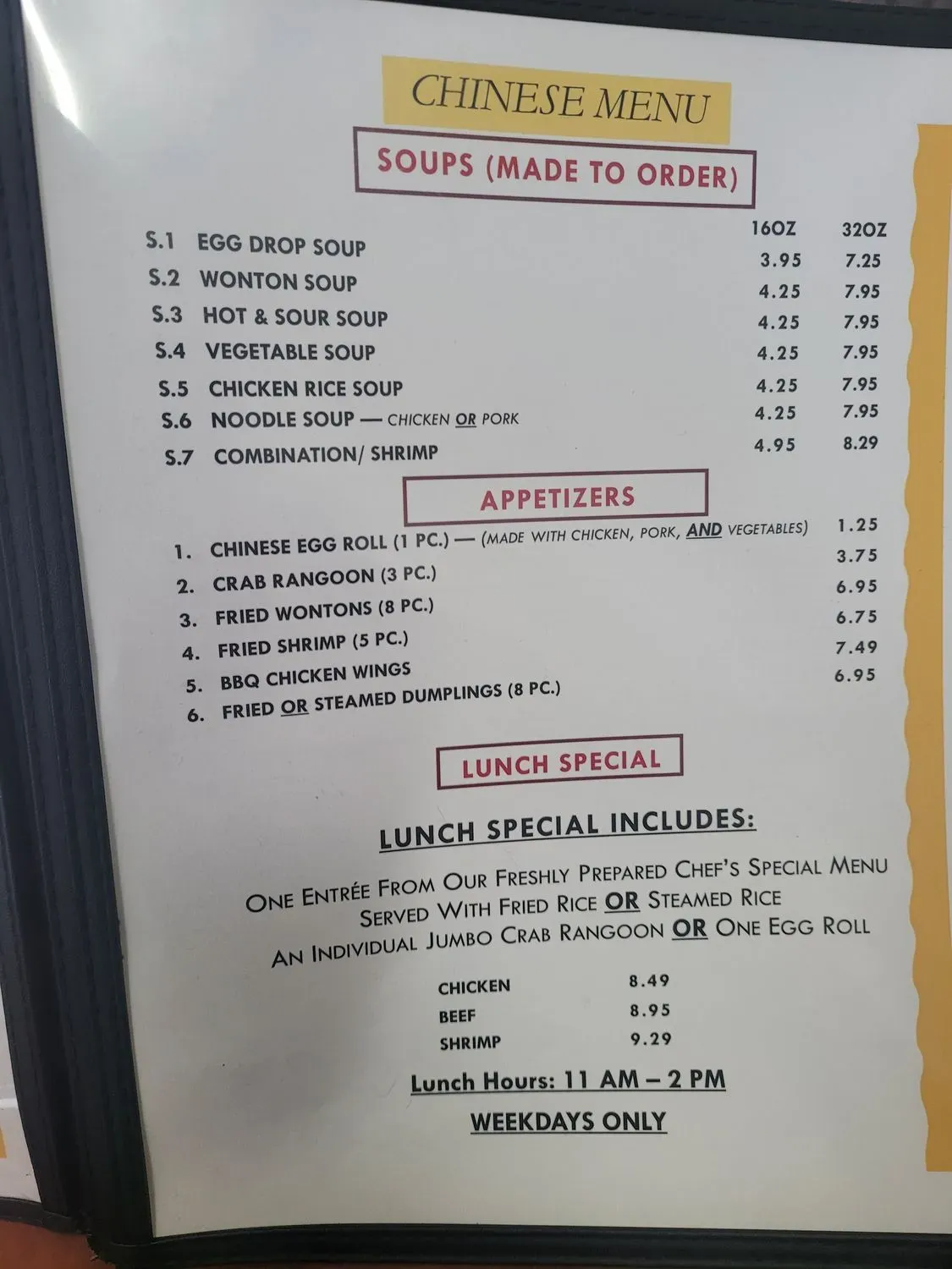 Menu 6