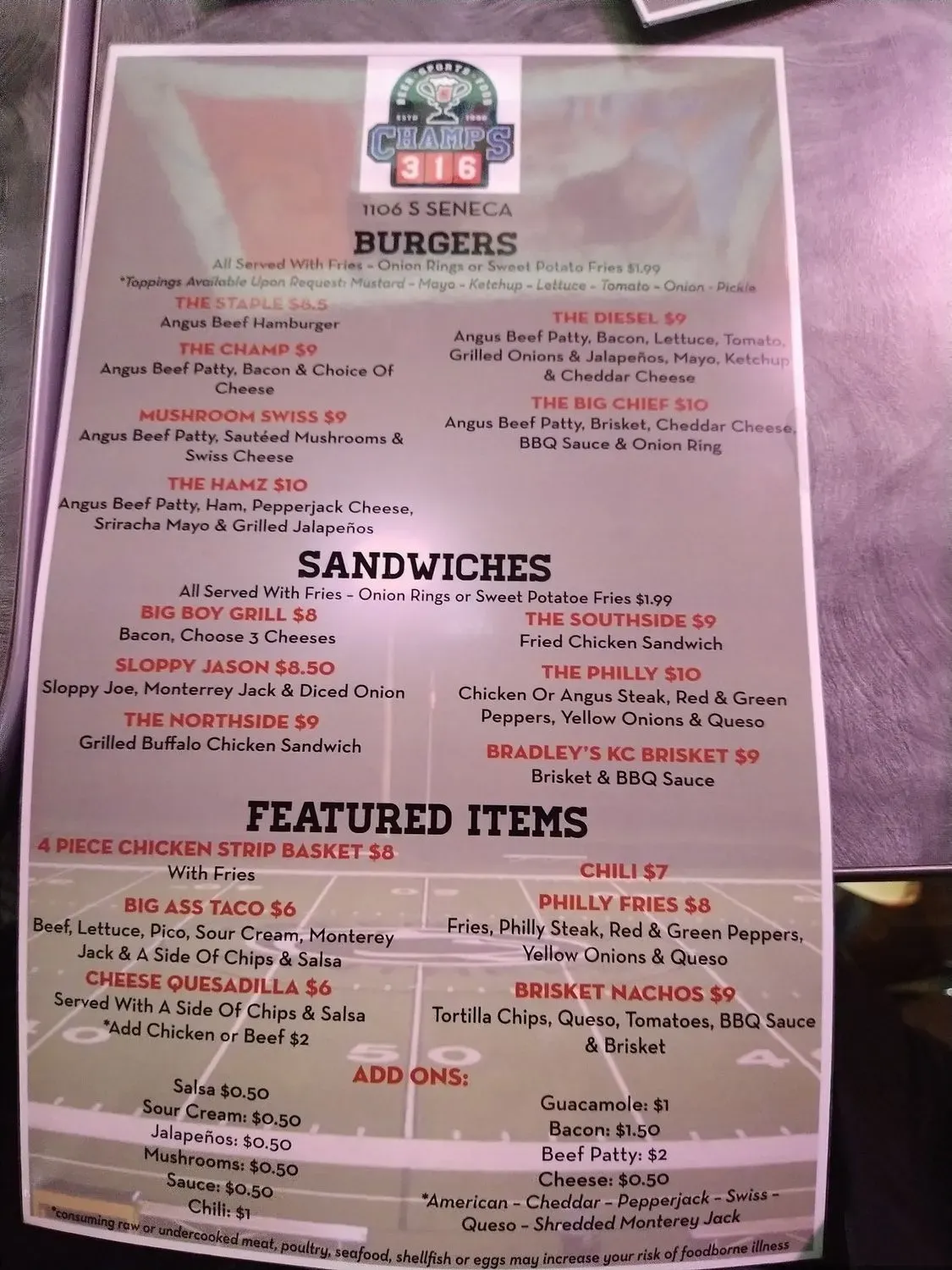 Menu 6