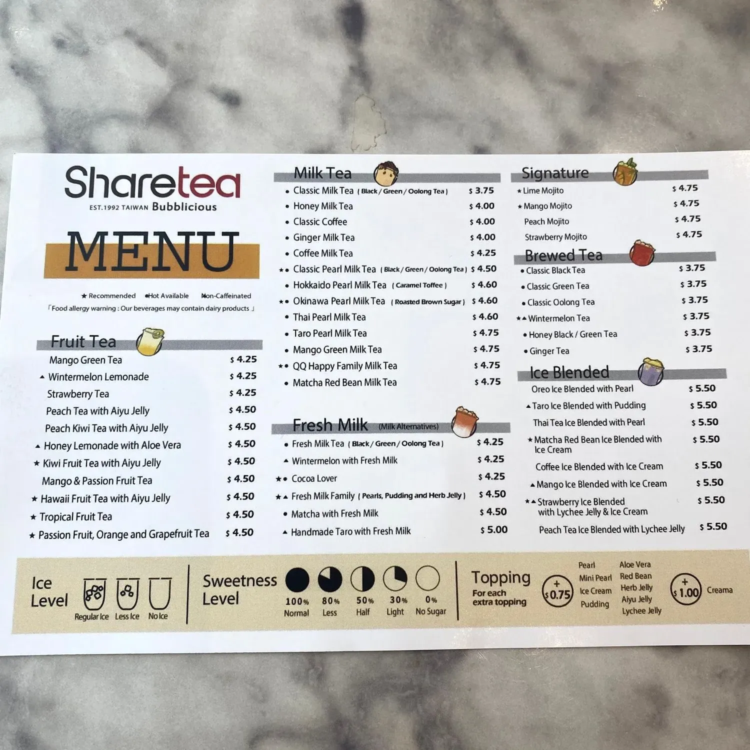 Menu 5