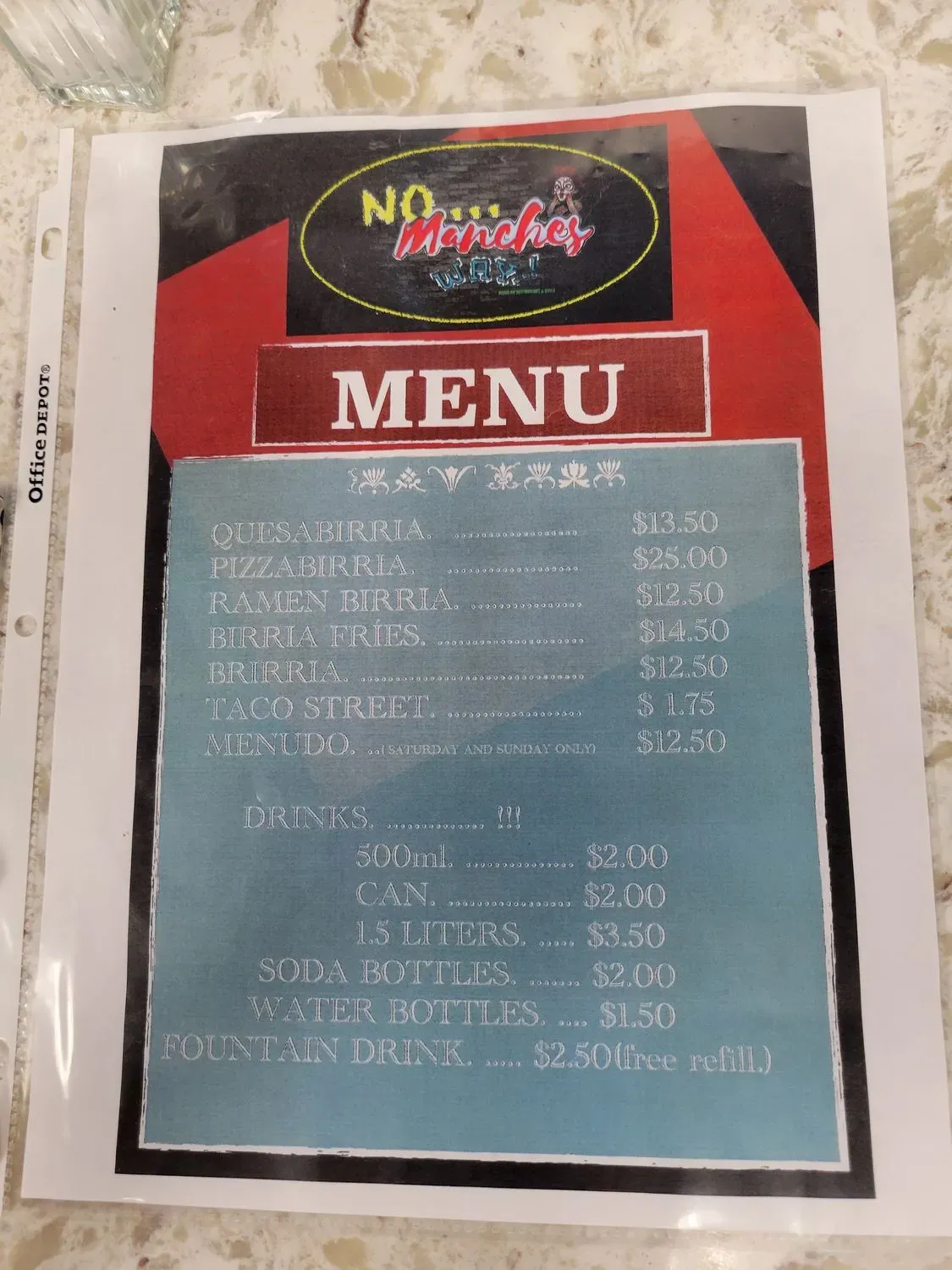 Menu 6