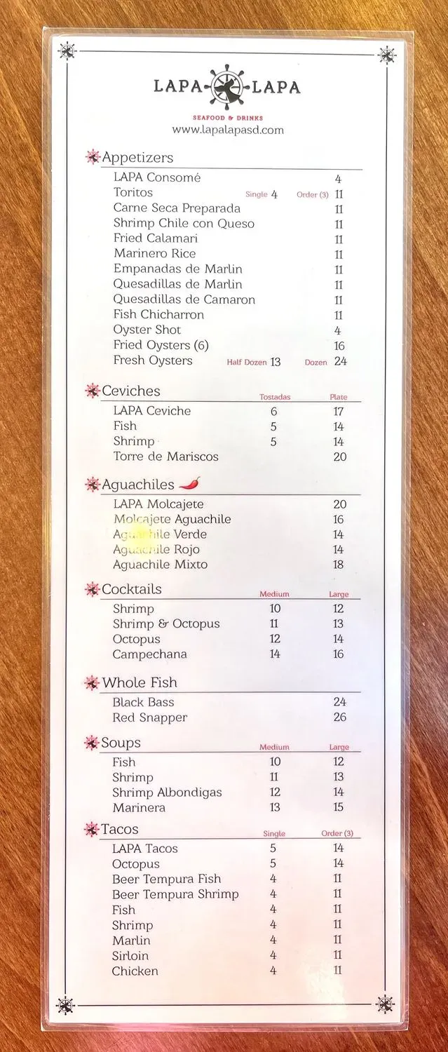 Menu 5