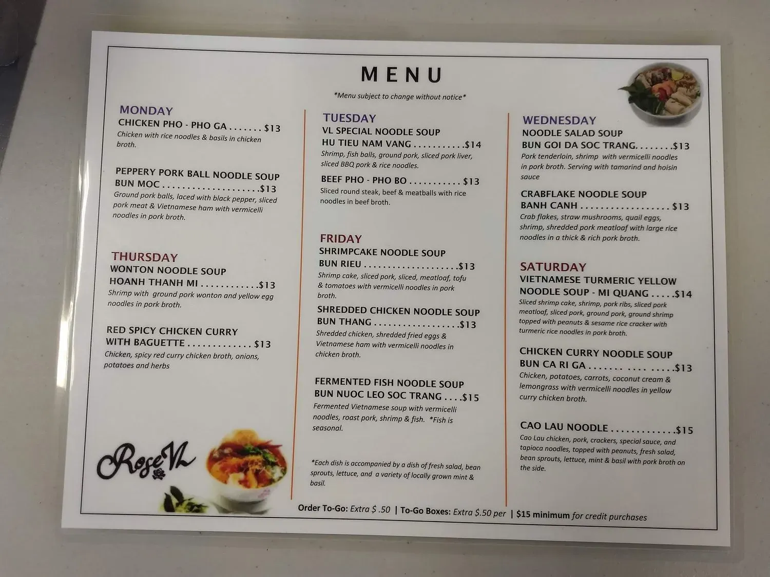 Menu 1