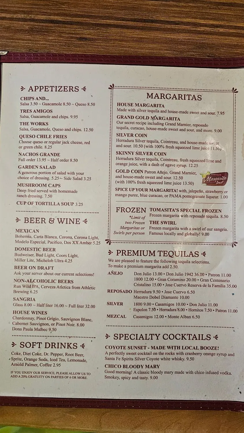 Menu 1