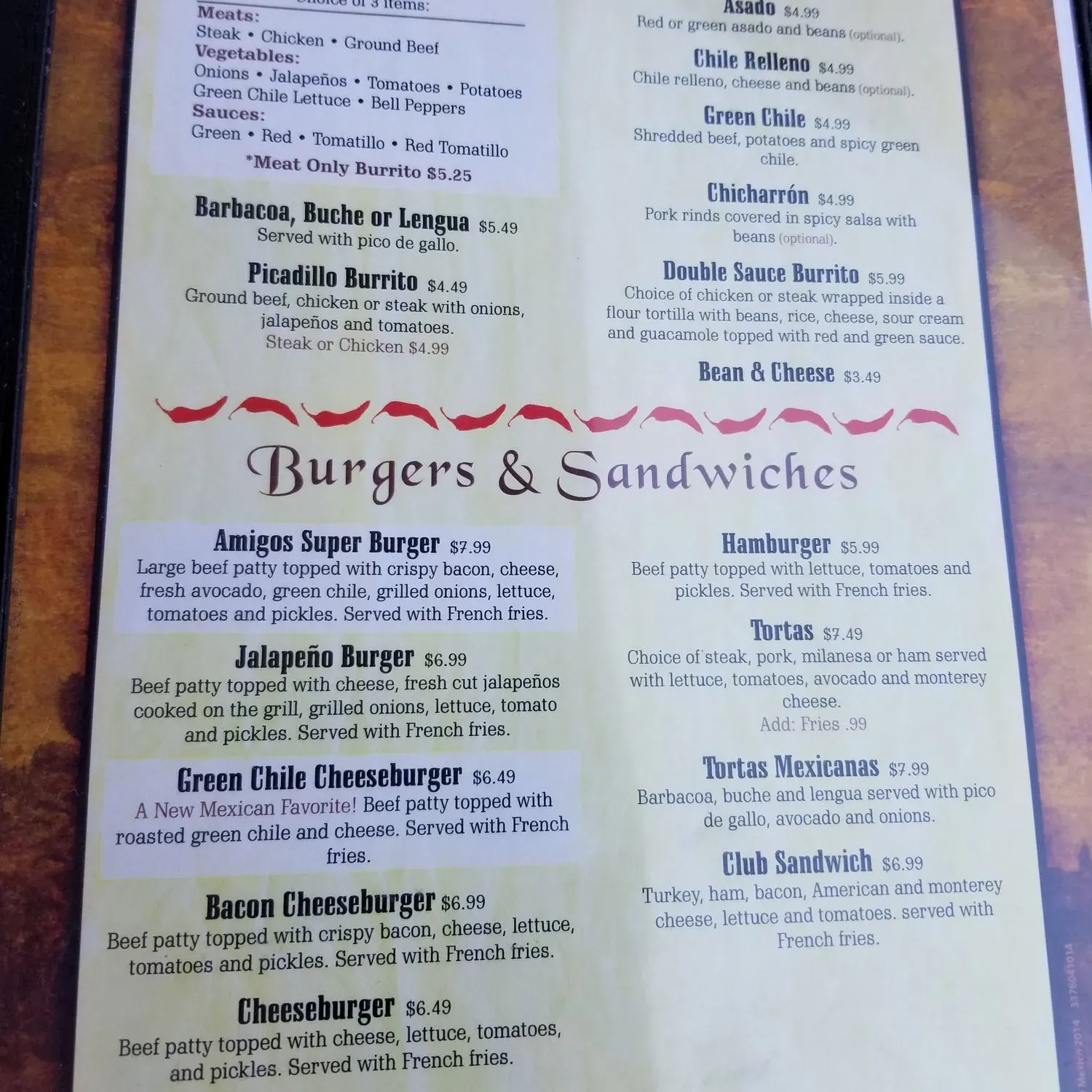 Menu 2