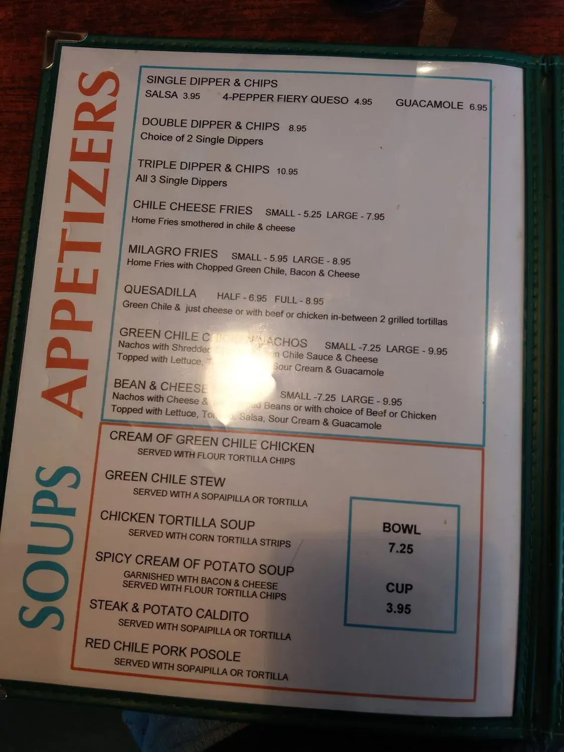 Menu 5