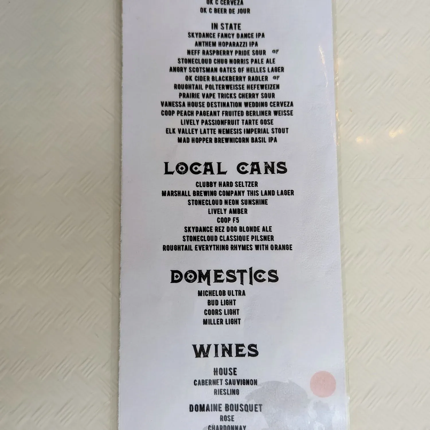 Menu 3