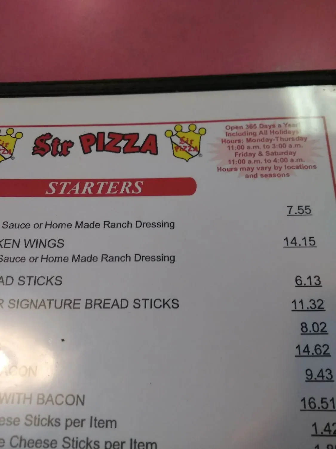 Menu 2