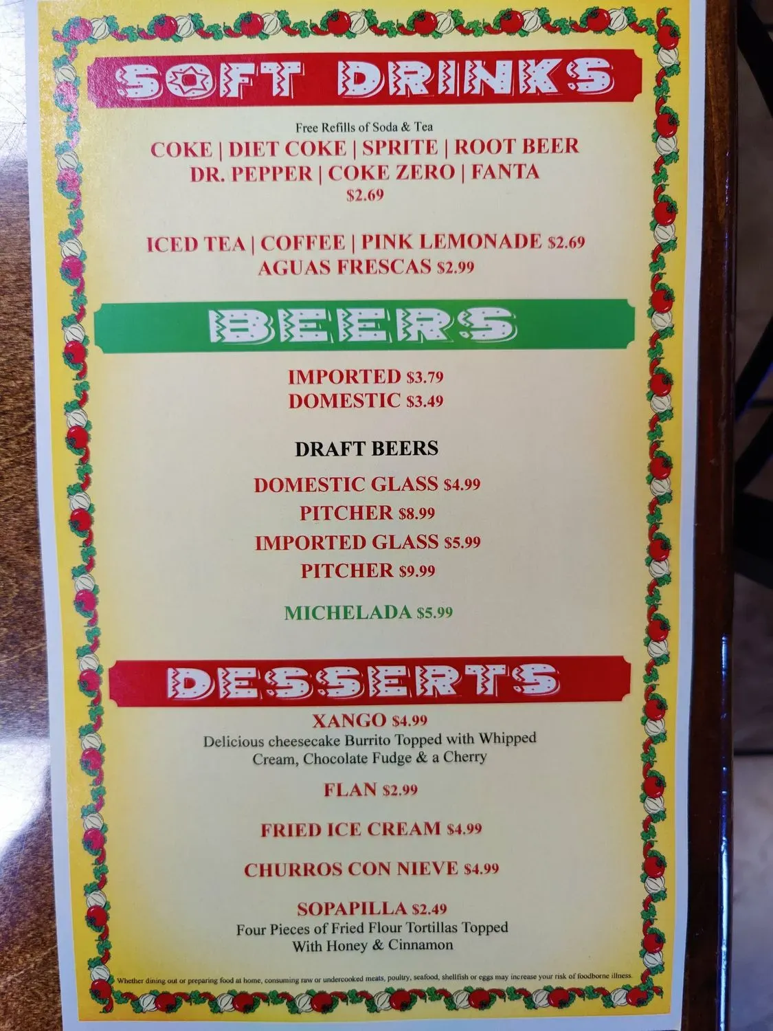 Menu 2