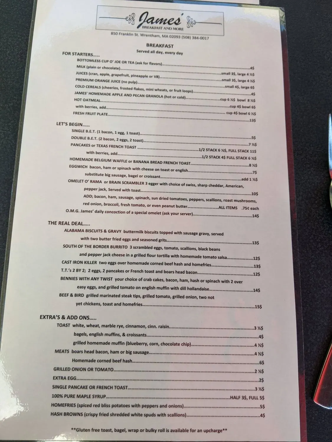 Menu 1