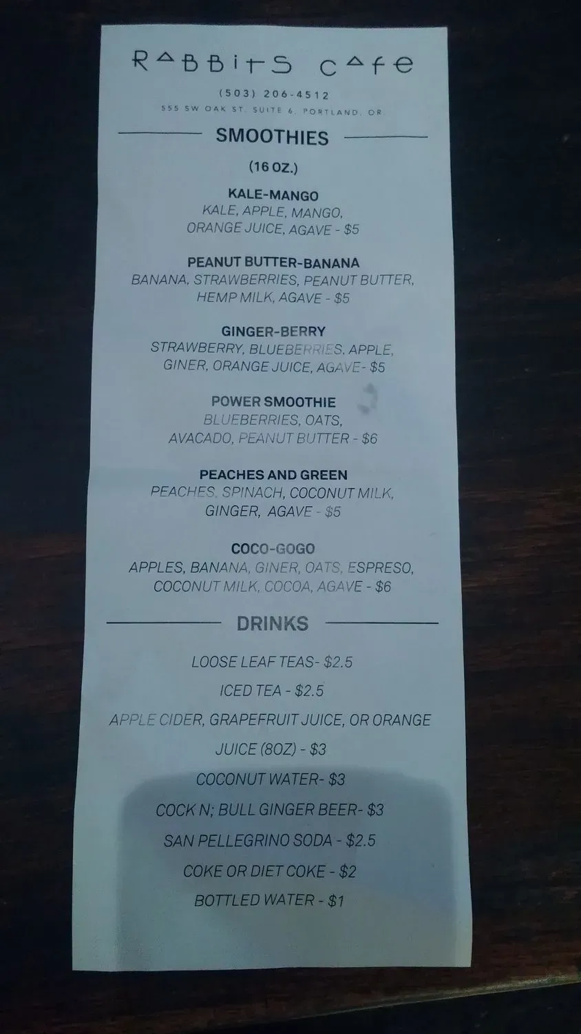 Menu 6