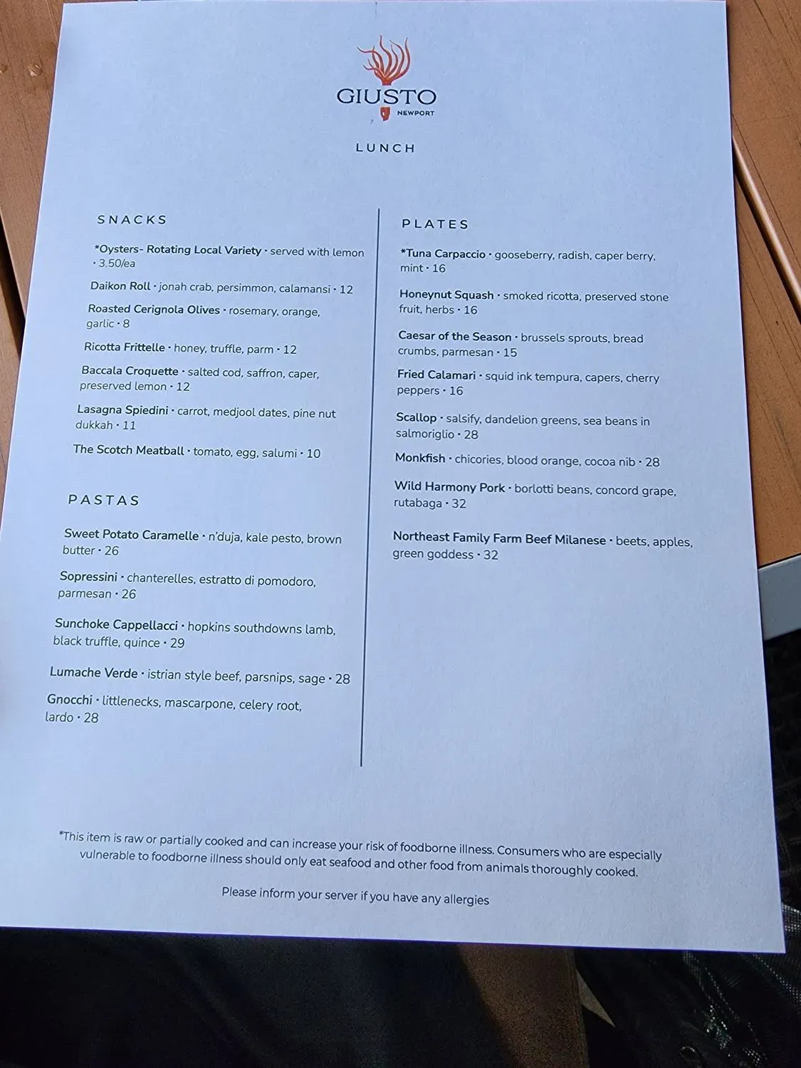 Menu 1