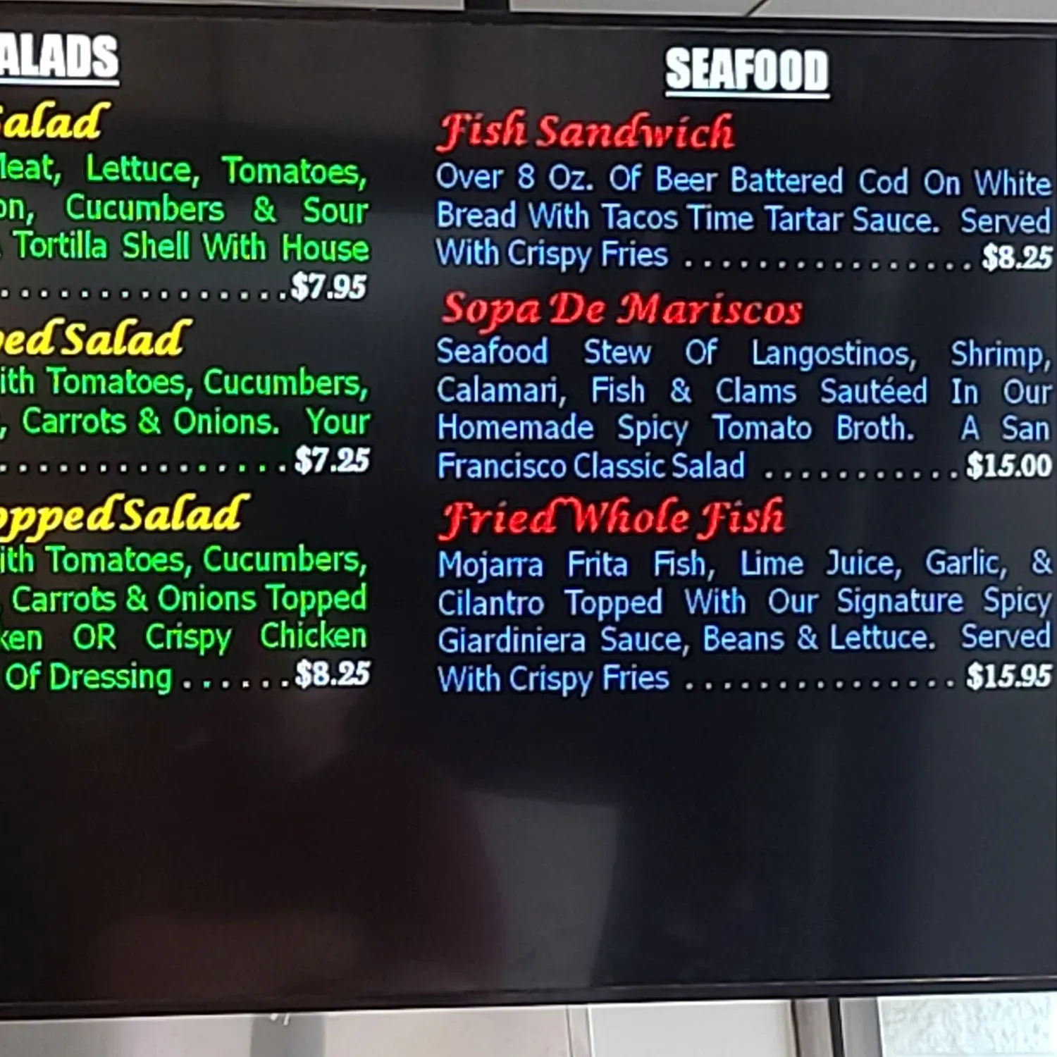 Menu 2