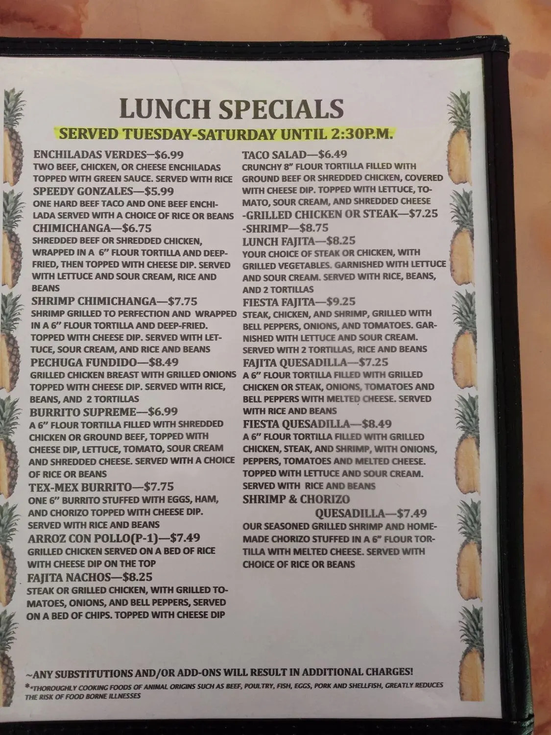 Menu 4