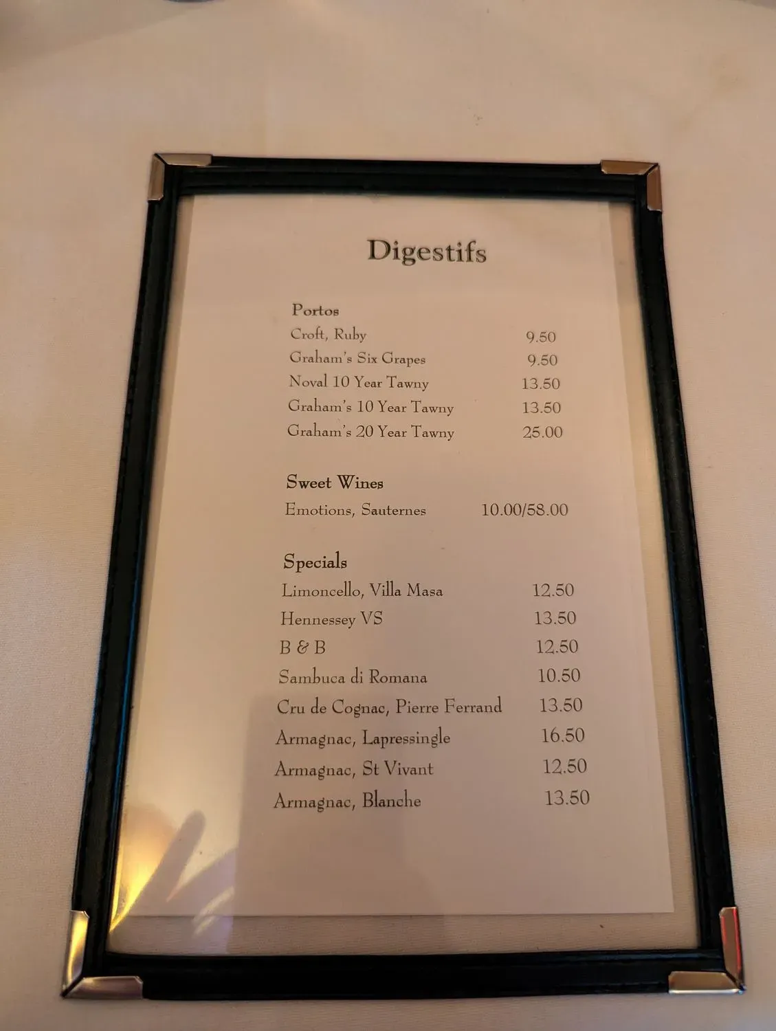 Menu 5