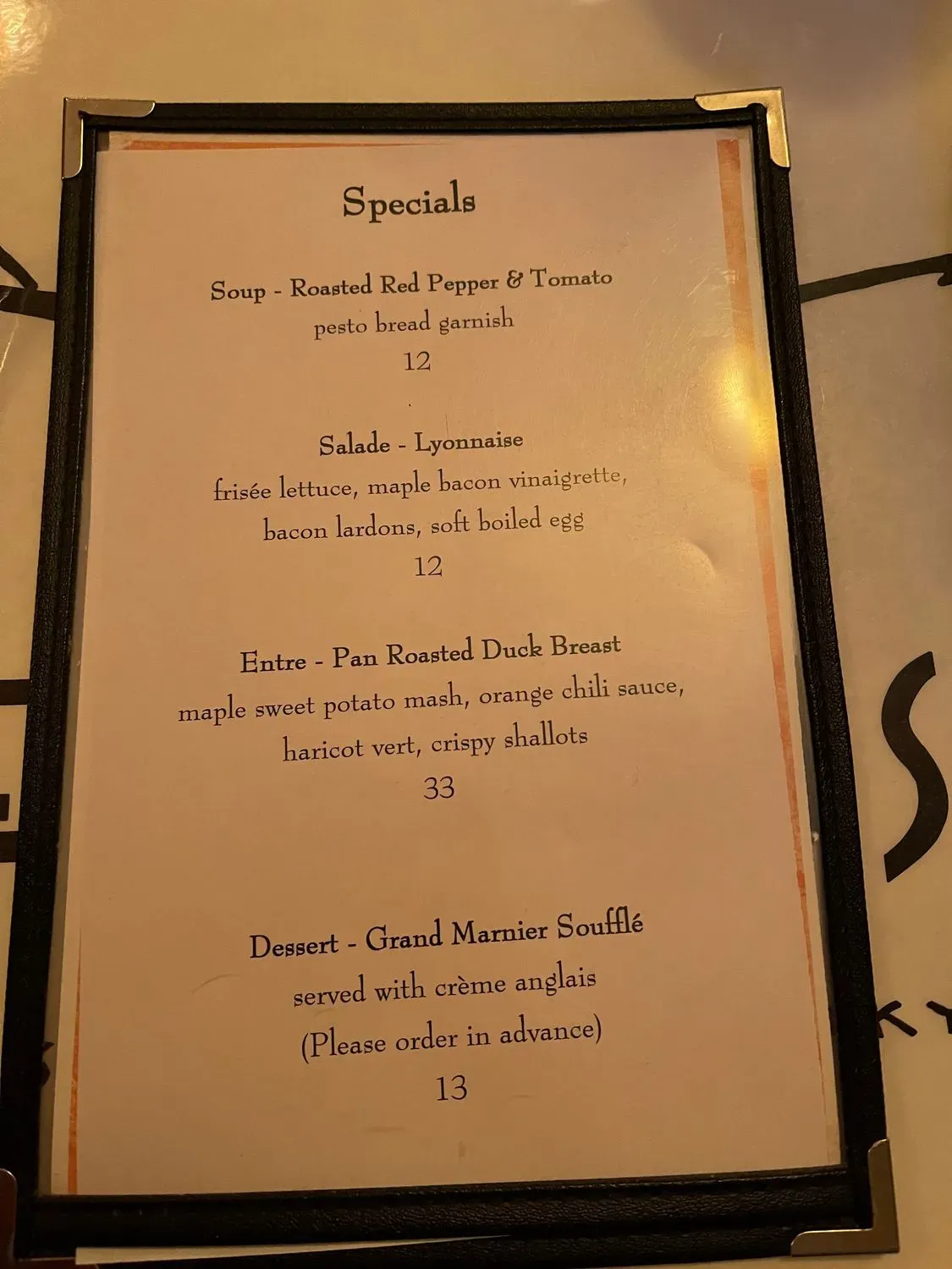 Menu 6