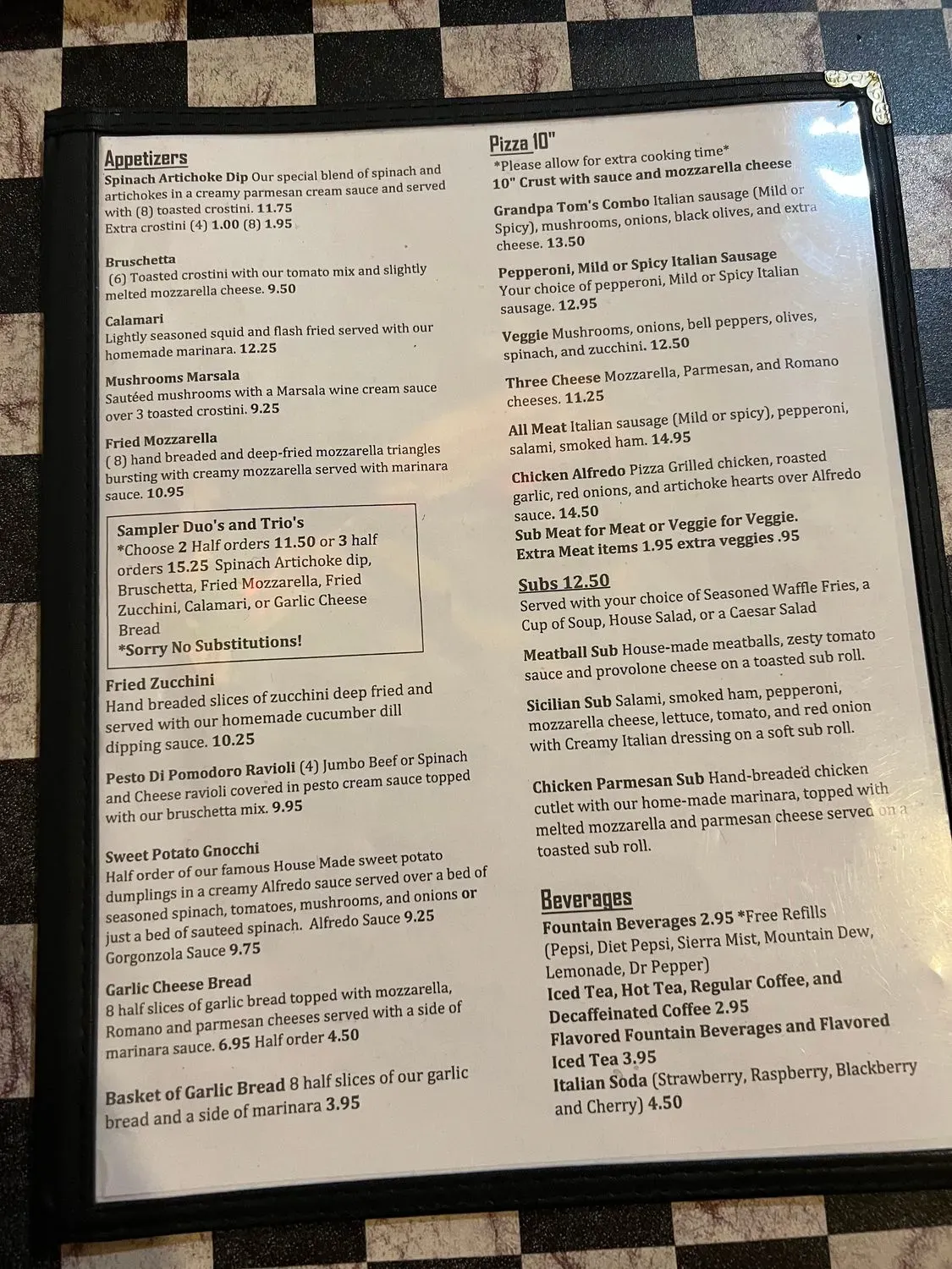 Menu 2