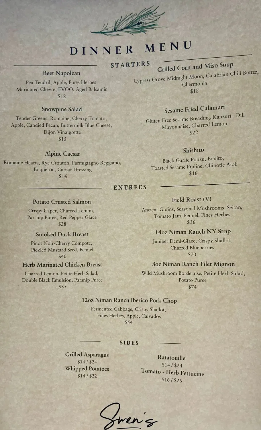 Menu 1