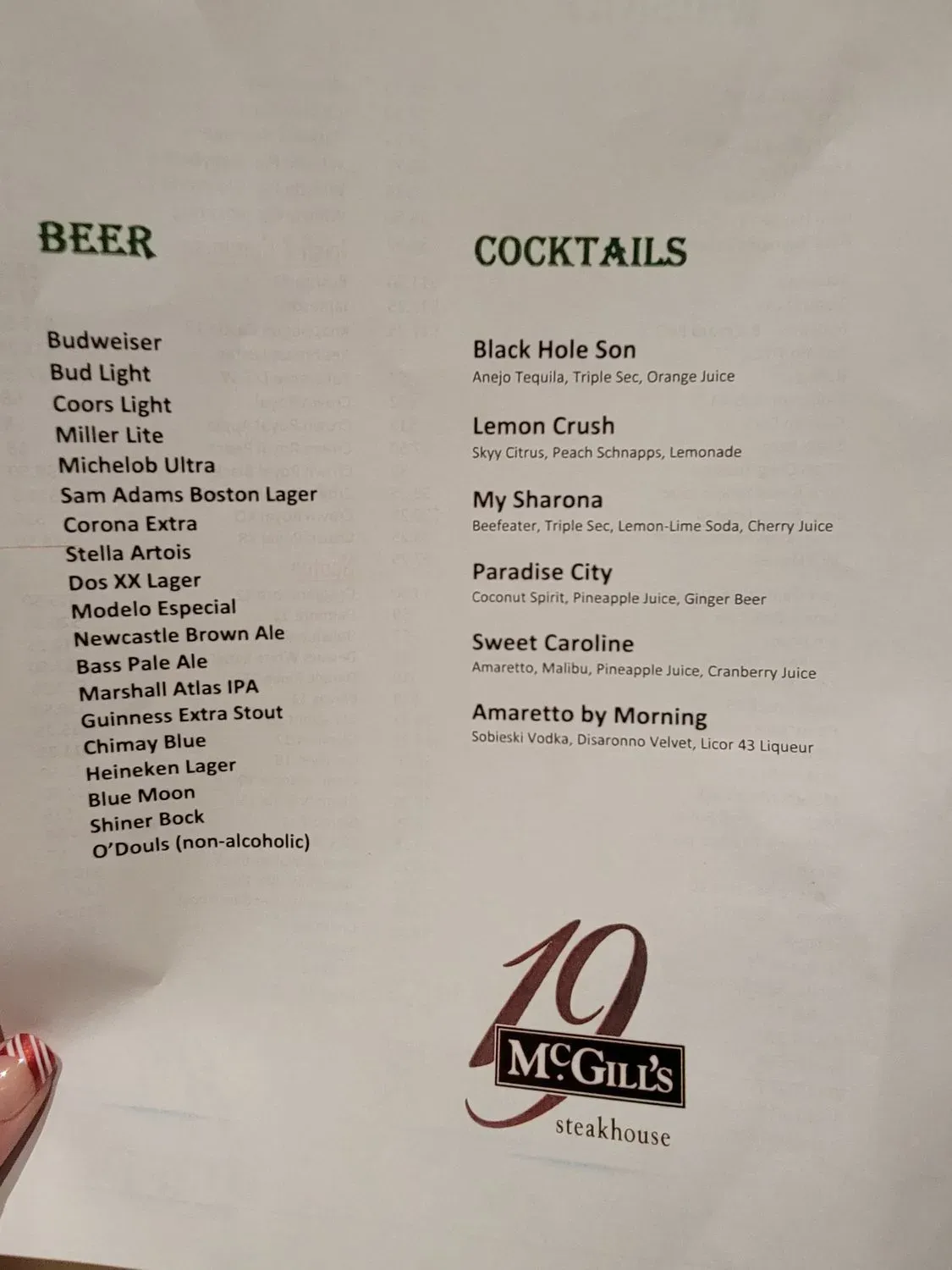 Menu 2