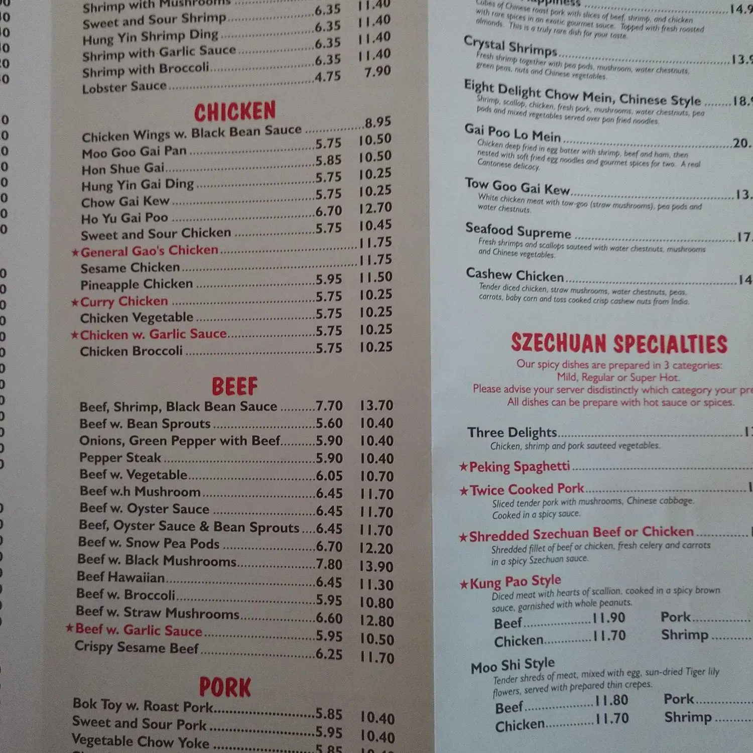 Menu 1