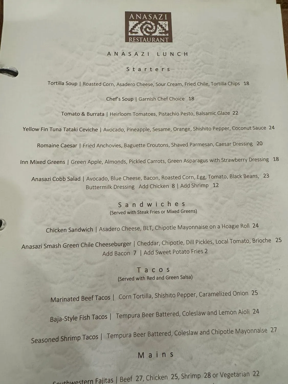 Menu 1