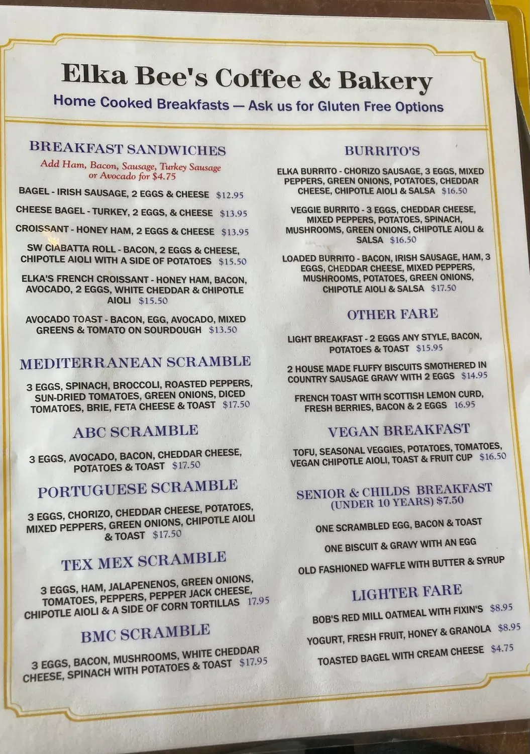 Menu 6