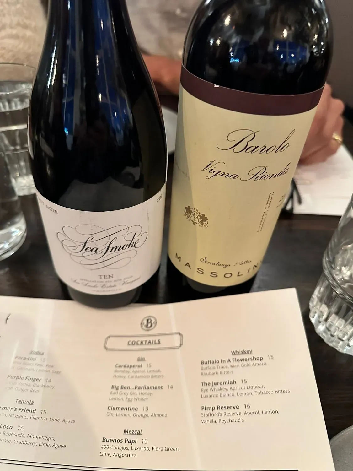 BOSA Food & Drink Menu - Updated October 2025