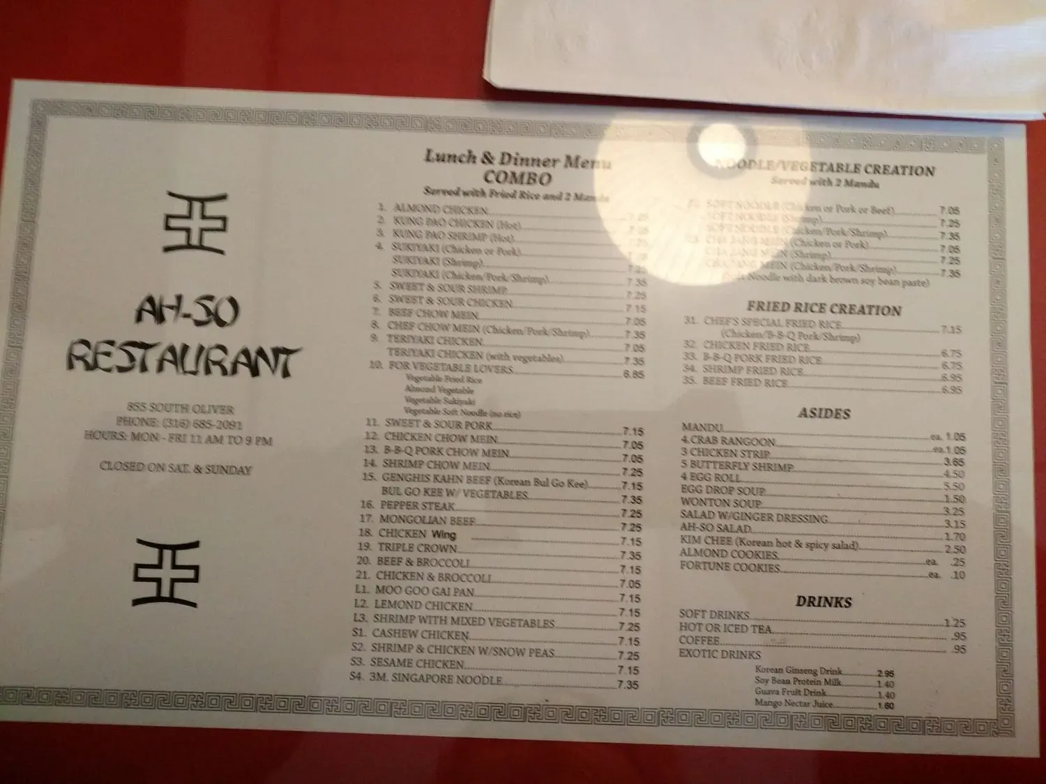 Menu 6