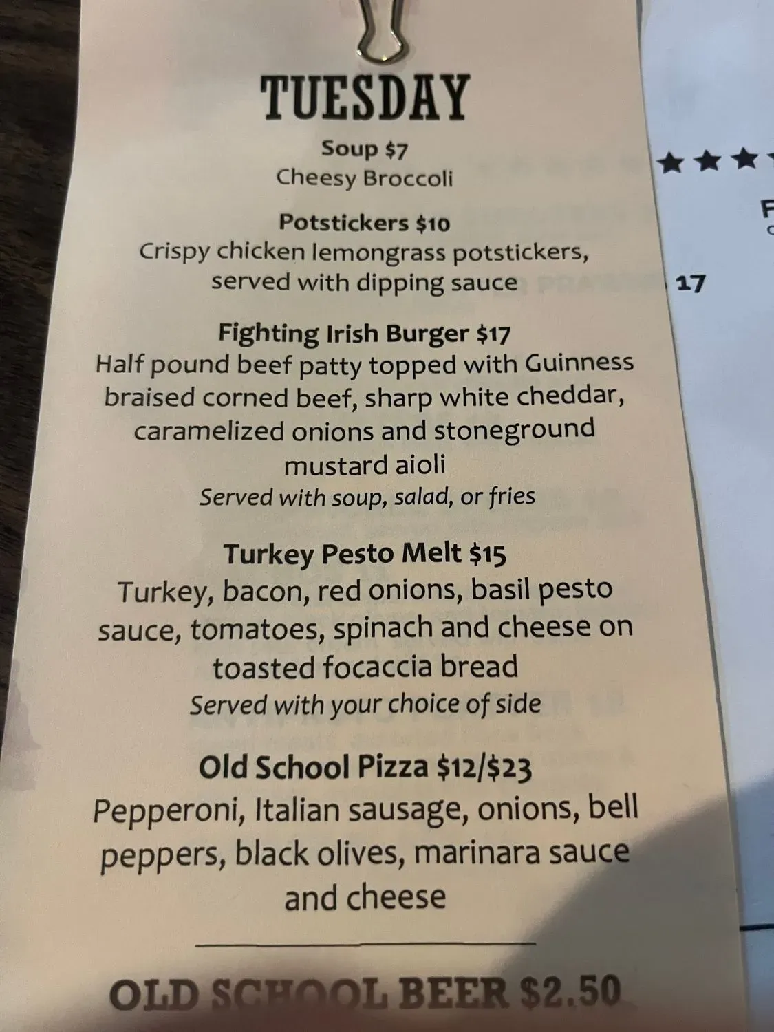 Menu 4