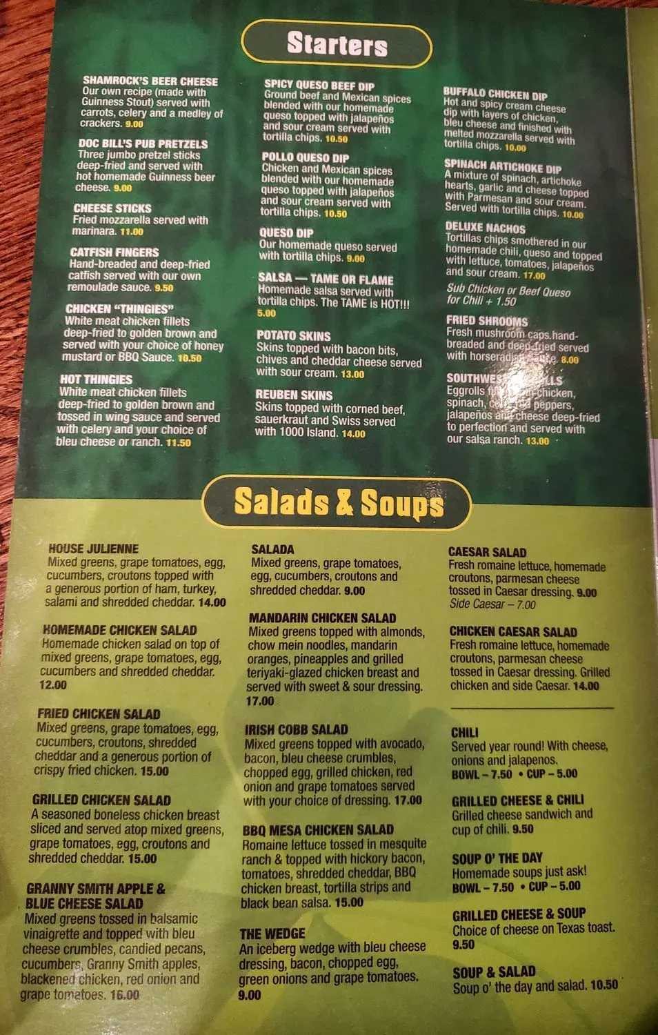 Menu 4