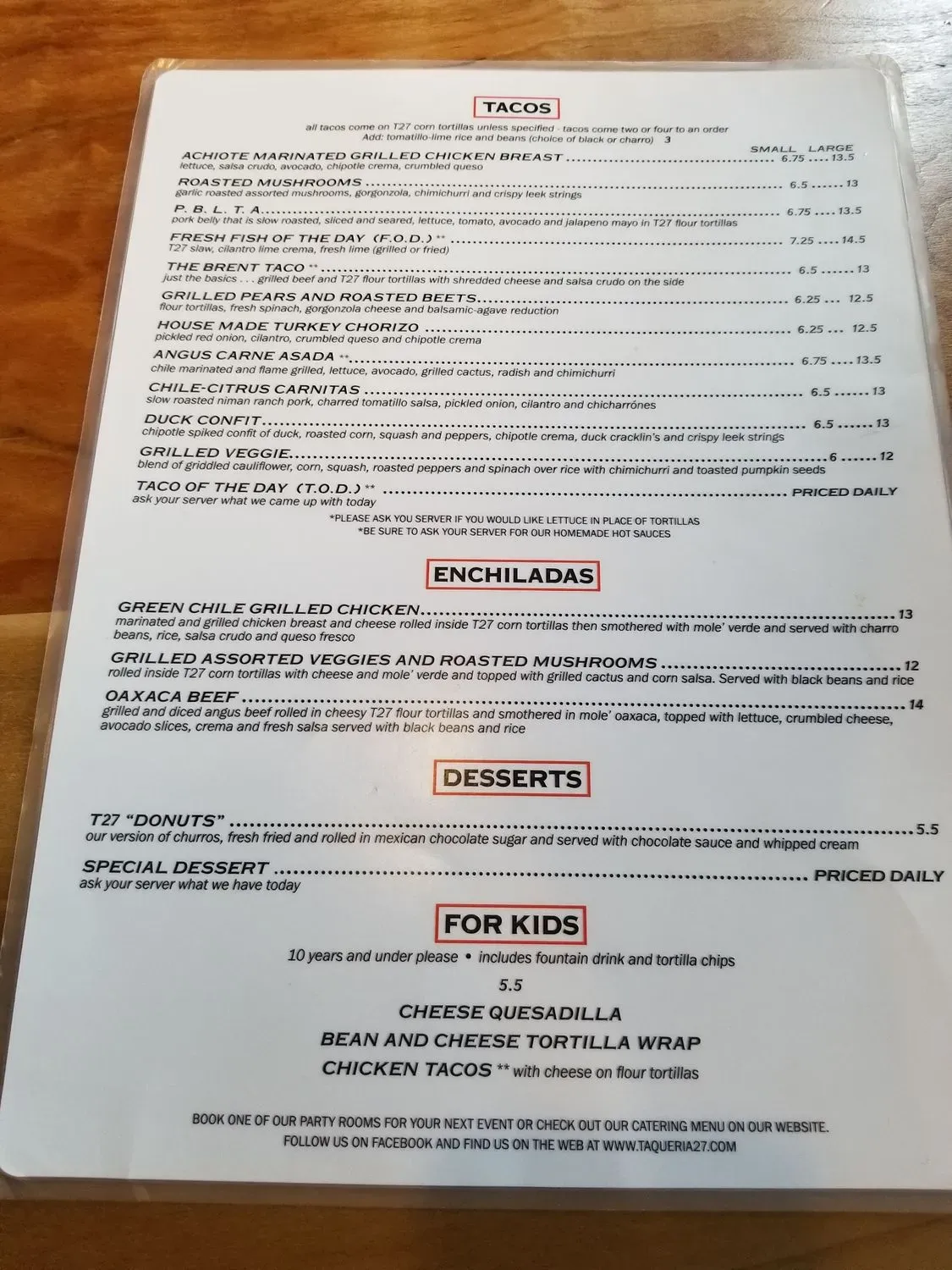 Menu 5