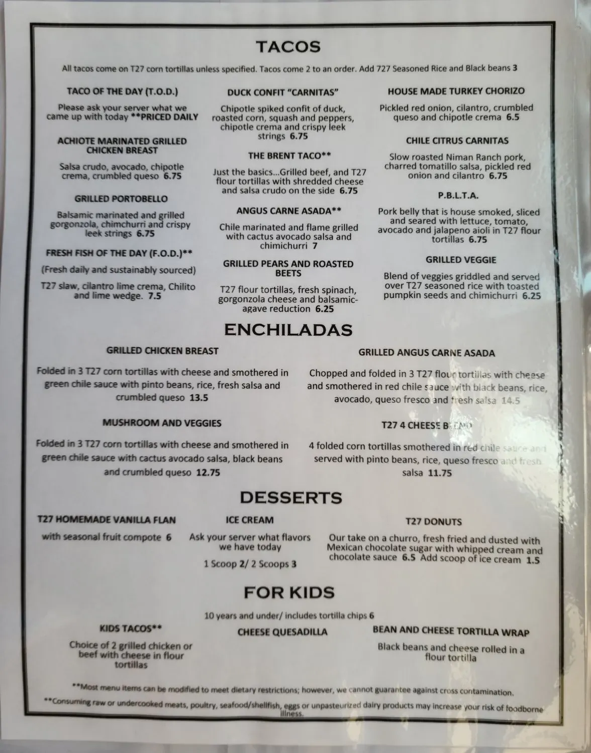 Menu 1