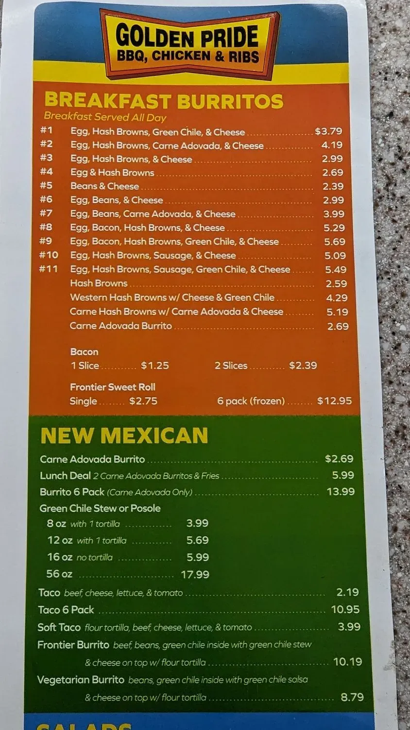 Menu 4