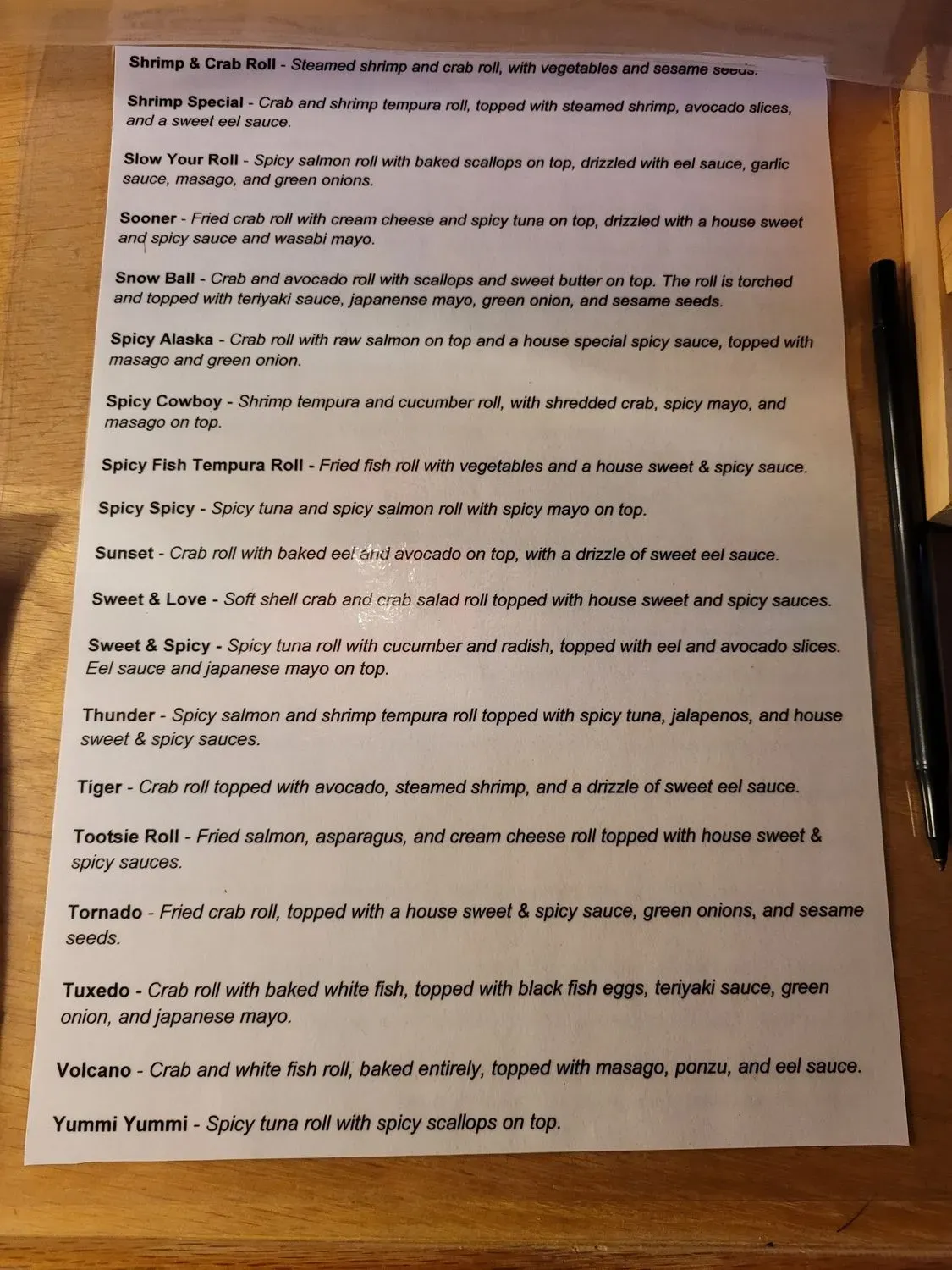 Menu 2