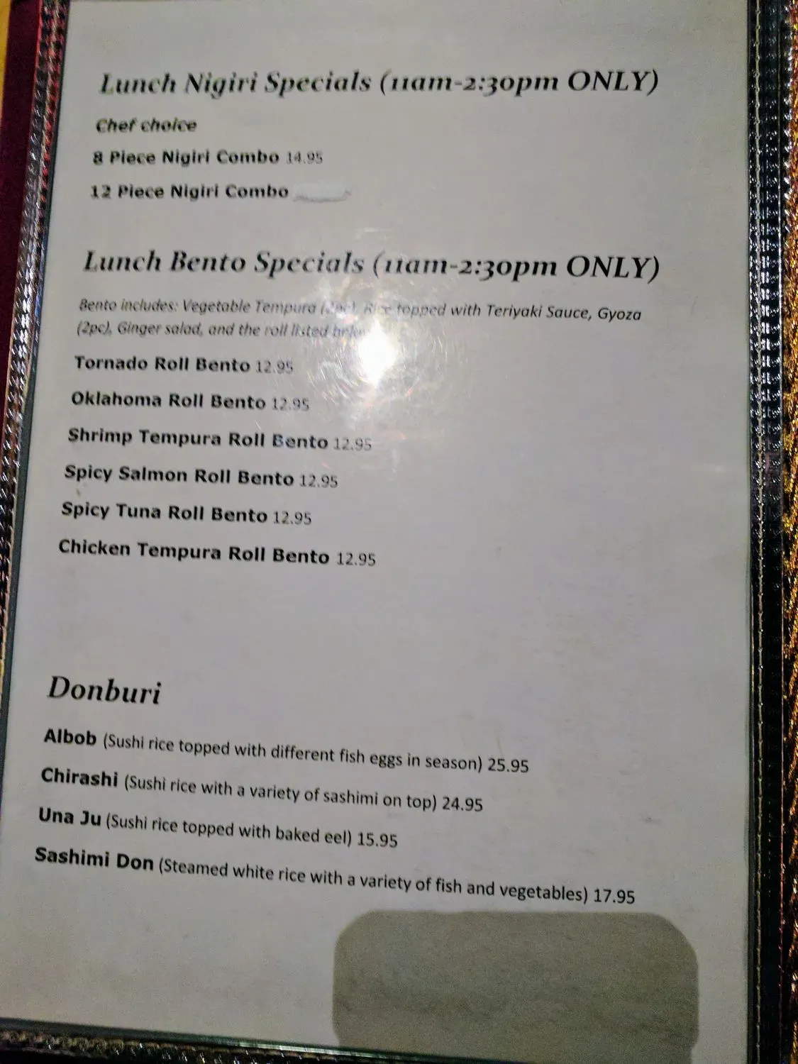 Menu 5