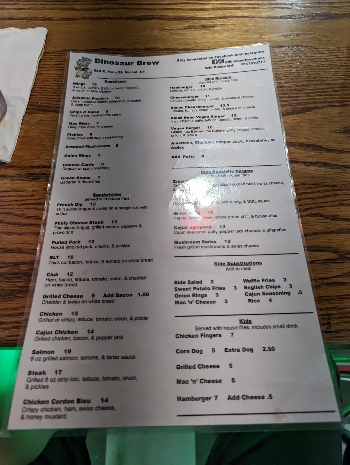 Menu 5