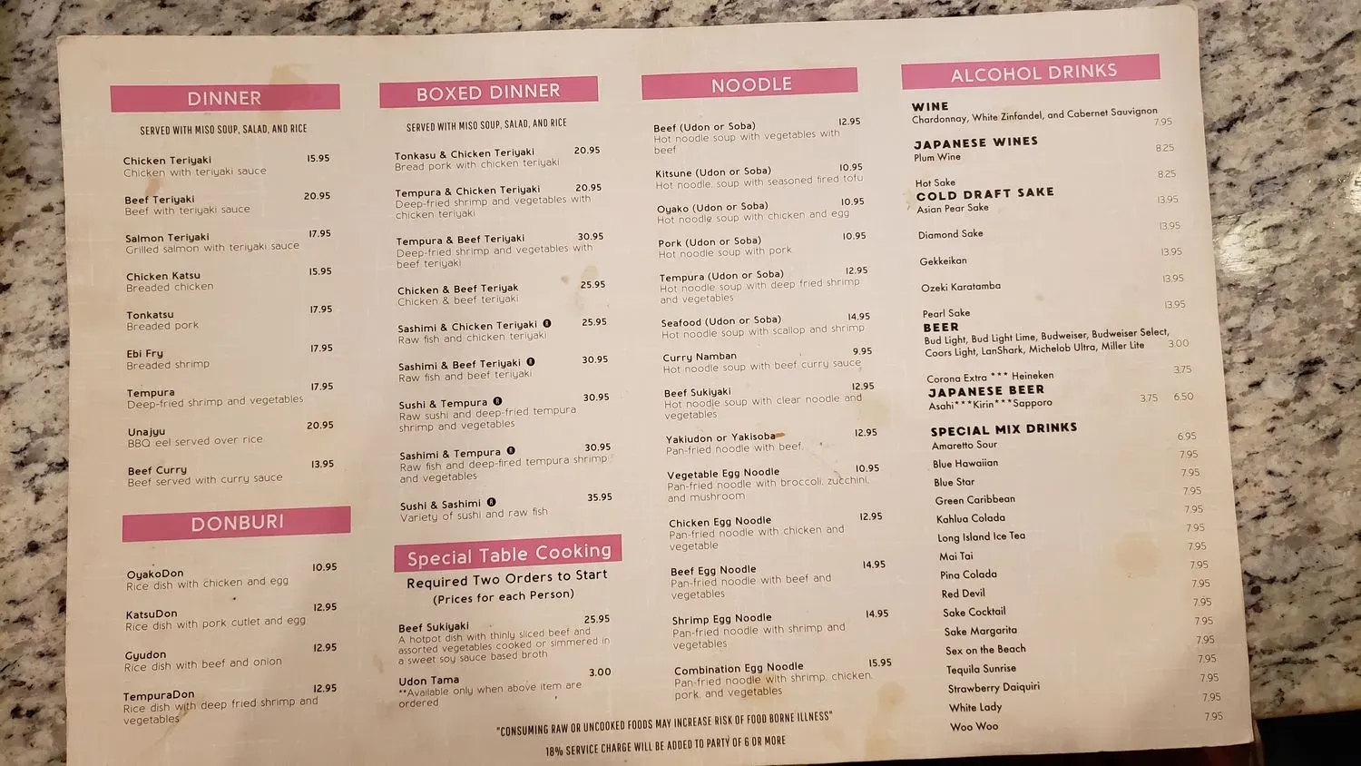 Menu 1