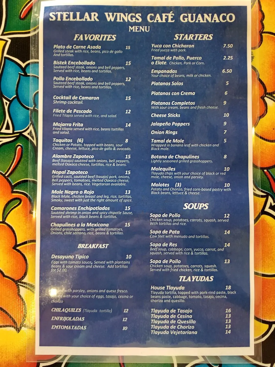 Menu 2