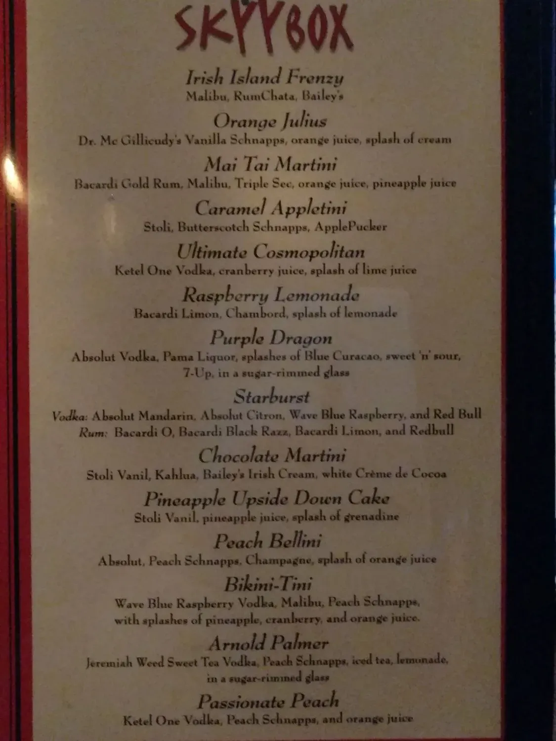 Menu 6