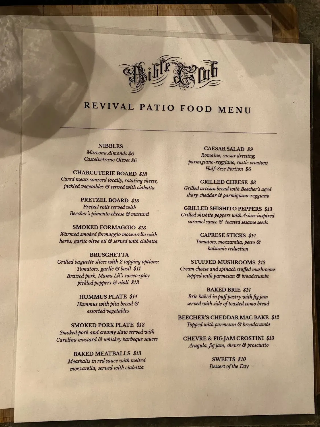 Menu 6