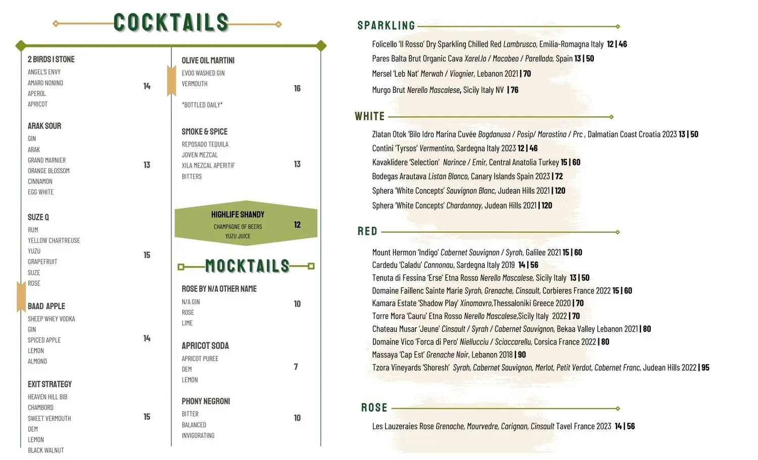 Menu 1