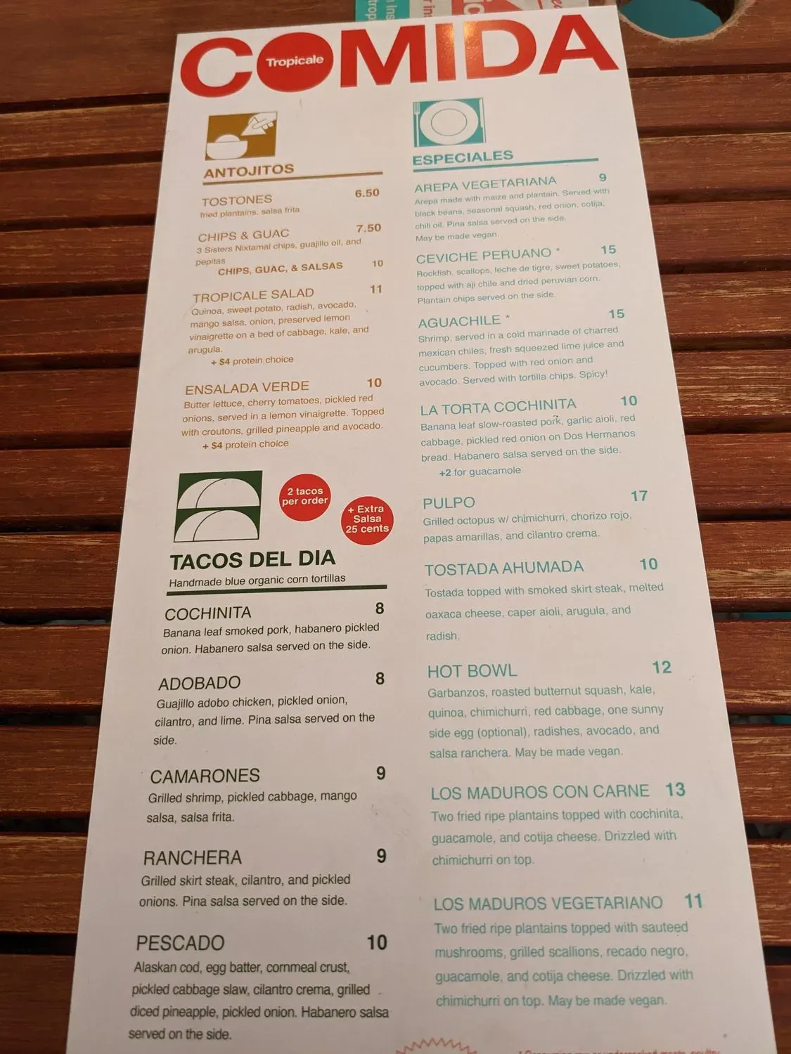 Menu 5