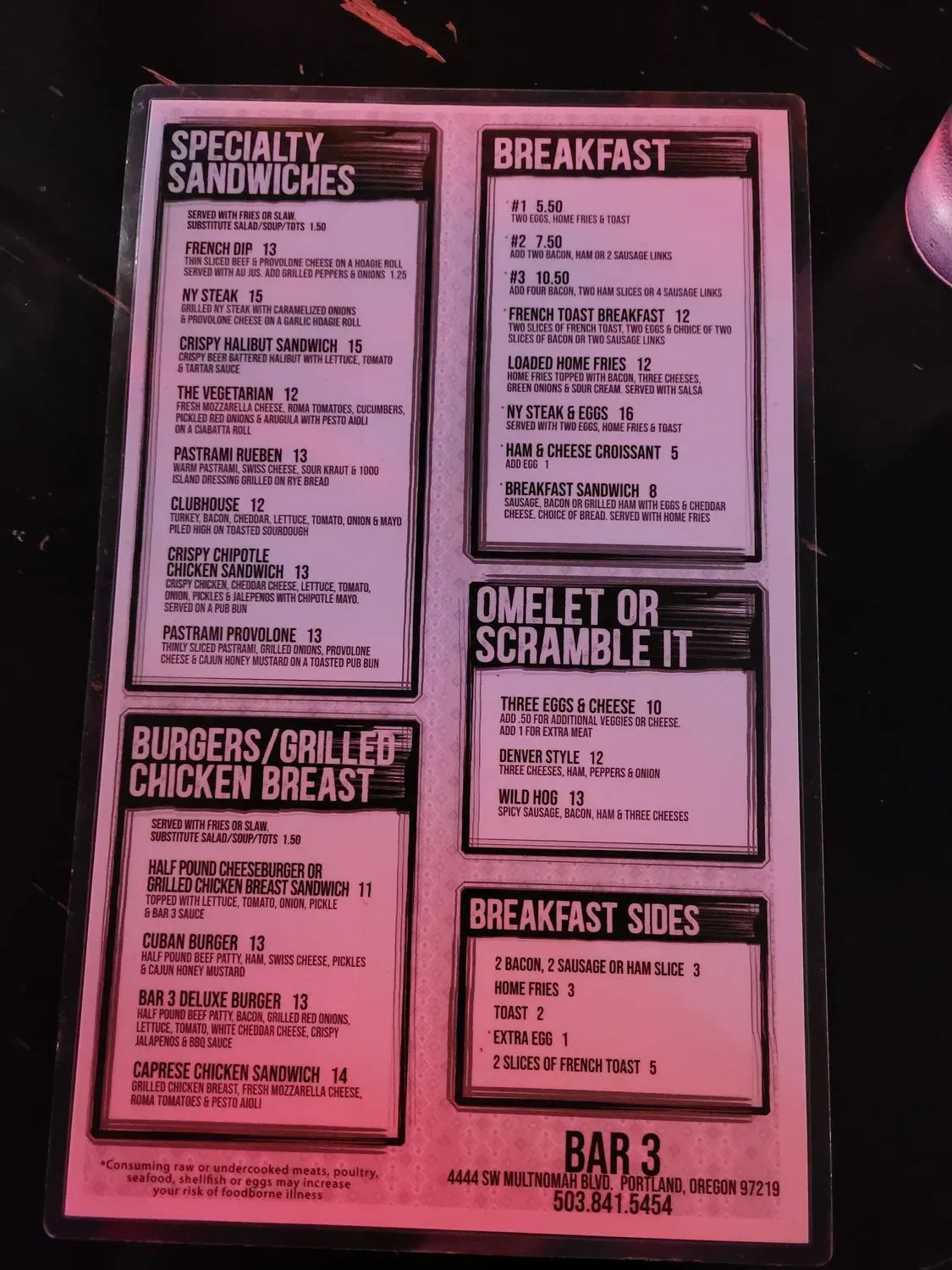 Menu 1