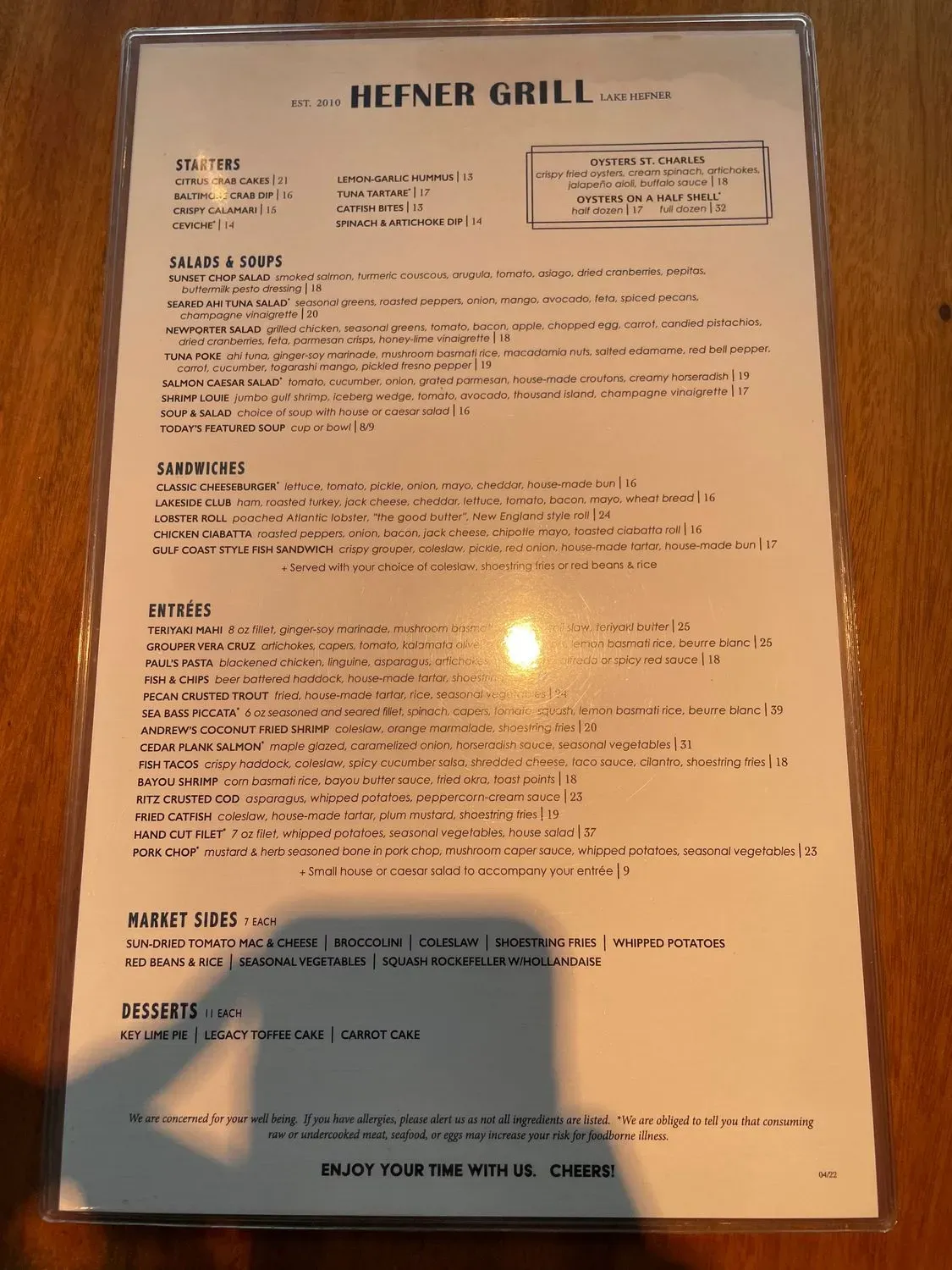 Menu 5