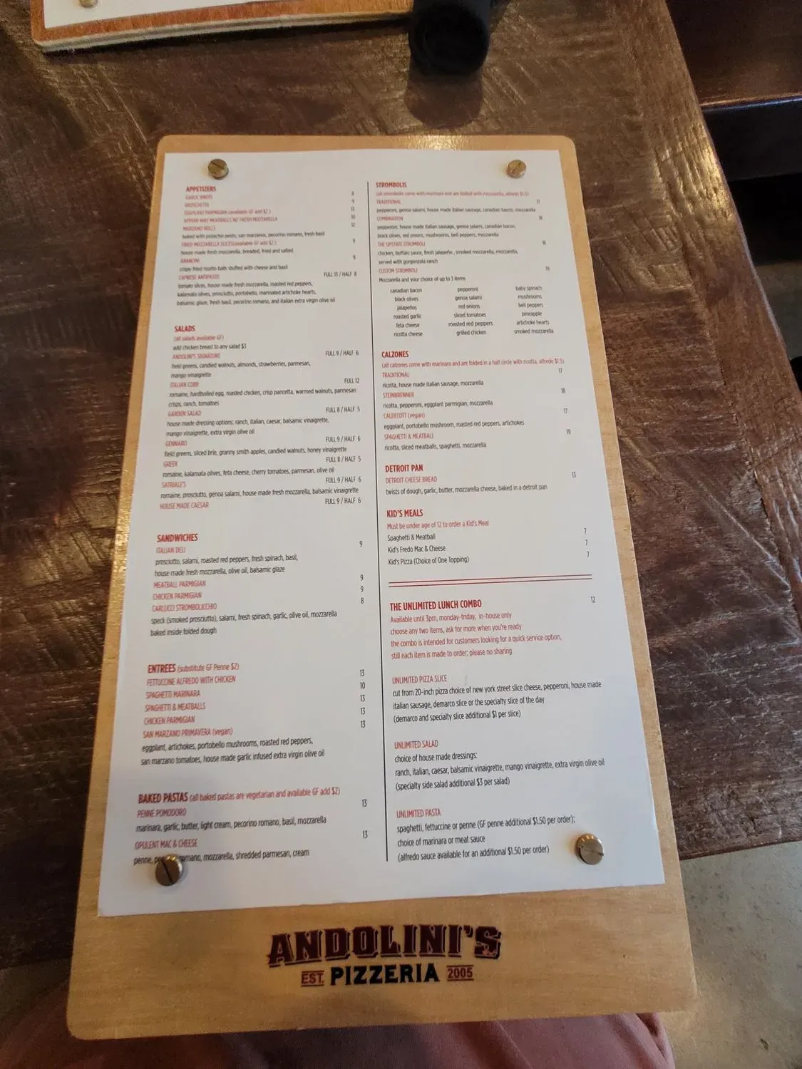 Menu 2